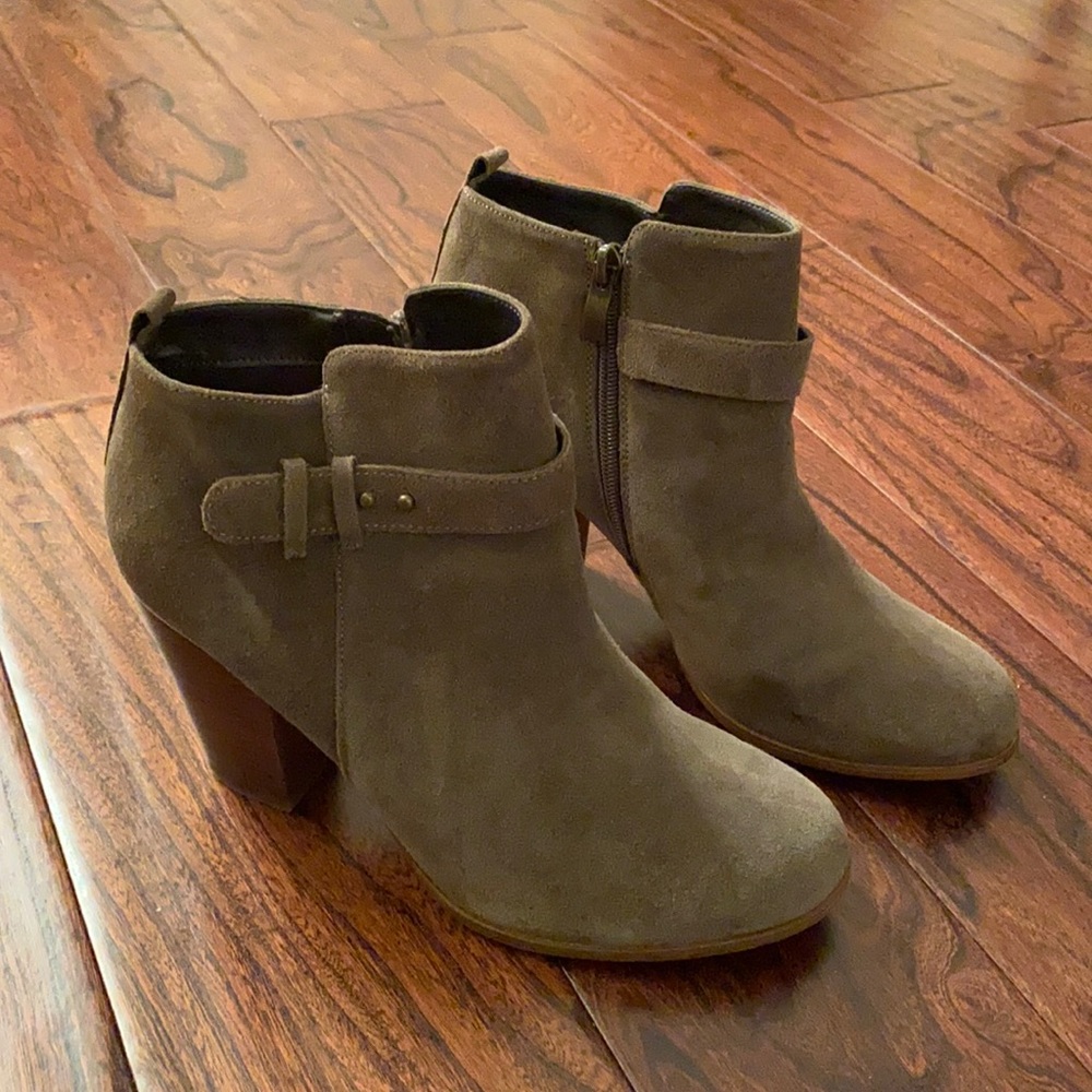 Army green booties